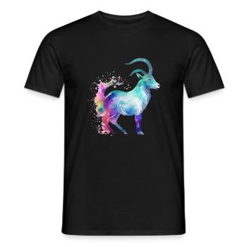 Jazy Capricorn - Men's T-Shirt - black - Front - AI Model Male 178 light (178cm)