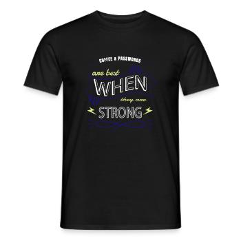 ethical hacker anonymous mask funny equestrian - Männer T-Shirt - Schwarz - Vorne - AI Model Male 178 light (178cm)