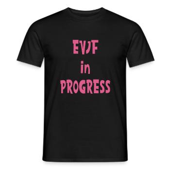 EVJF in progress - T-shirt homme - noir - Devant - AI Model Male 178 light (178cm)