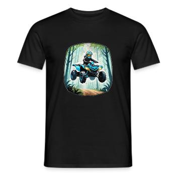 Quad & Off-Road - Men's T-Shirt - black - Front - AI Model Male 178 light (178cm)