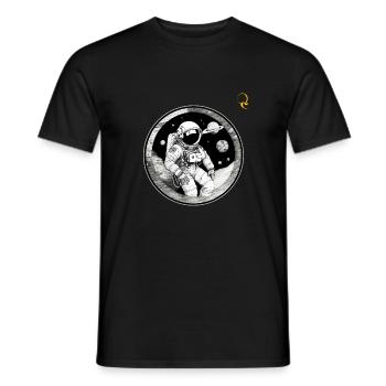 SPACE REST - Men's T-Shirt - black - Front - AI Model Male 178 light (178cm)