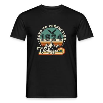 Vintage 1925: Limited Edition - 100th Anniversary - Men's T-Shirt - black - Front - AI Model Male 178 light (178cm)