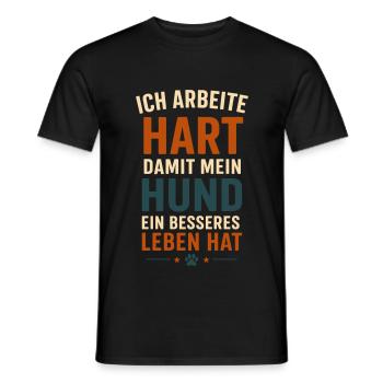 Perfektes Geschenk für Hundebesitzer - Spruch - Männer T-Shirt - Schwarz - Vorne - AI Model Male 178 light (178cm)