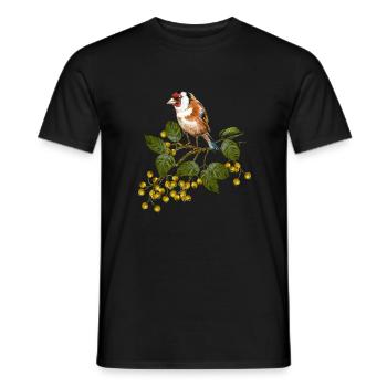 Bunter Vogel - Männer T-Shirt - Schwarz - Vorne - AI Model Male 178 light (178cm)