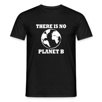 There is no planet B - T-shirt homme - noir - Devant - AI Model Male 178 light (178cm)