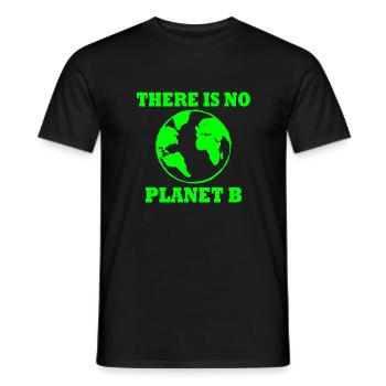 There is no planet B - T-shirt homme - noir - Devant - AI Model Male 178 light (178cm)