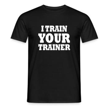 I train your trainer - Männer T-Shirt - Schwarz - Vorne - AI Model Male 178 light (178cm)