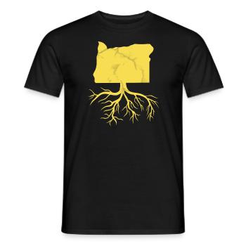 Wurzeln in Oregon Design für stolze Oregonianer - Männer T-Shirt - Schwarz - Vorne - AI Model Male 178 light (178cm)