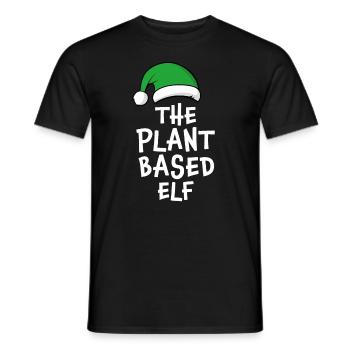 Der pflanzliche Elf - Männer T-Shirt - Schwarz - Vorne - AI Model Male 178 light (178cm)
