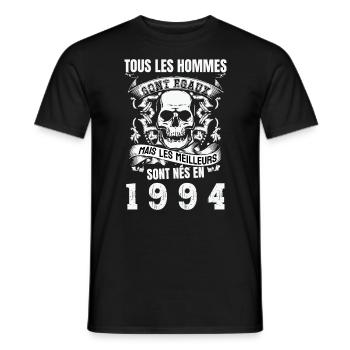 les meilleurs sont nés en 1994 - T-shirt homme - noir - Devant - AI Model Male 178 light (178cm)