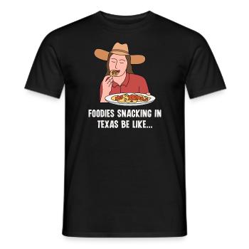 Nachos Snack Texas Design für stolze Texaner - Männer T-Shirt - Schwarz - Vorne - AI Model Male 178 light (178cm)