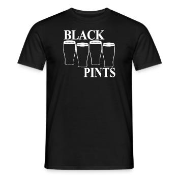 Black Pints - Männer T-Shirt - Schwarz - Vorne - AI Model Male 178 light (178cm)