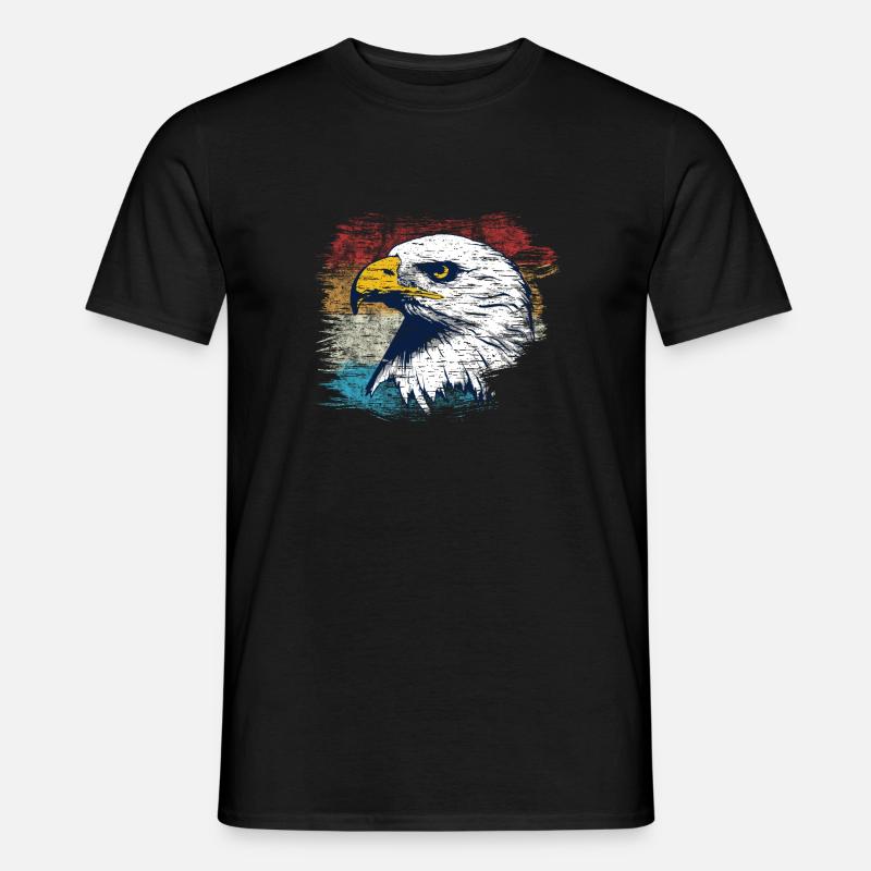 Adler - Männer T-Shirt - Schwarz