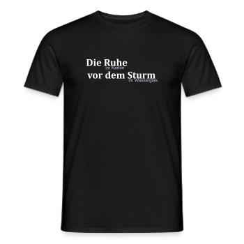 Die Ruhe - Männer T-Shirt - Schwarz - Vorne - AI Model Male 178 light (178cm)