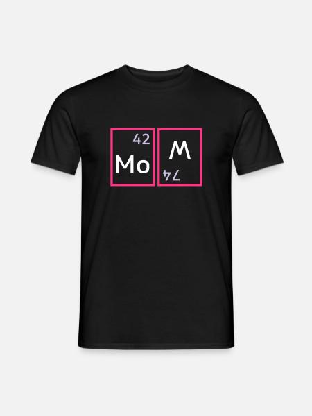 Mom (molybdenum, tungsten twisted) - Men's T-Shirt - black