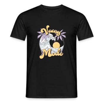 Vacay Mode Sommer Urlaub Palmen Wellen Retro - Männer T-Shirt - Schwarz - Vorne - AI Model Male 178 light (178cm)