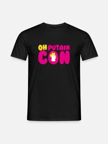 OH PUTAIN CON - T-shirt homme - noir