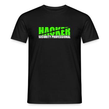 Professionnel de la sécurité des pirates - T-shirt homme - noir - Devant - AI Model Male 178 light (178cm)