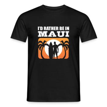 Be in Maui Vacationers Poison - Men's T-Shirt - black - Front - AI Model Male 178 light (178cm)