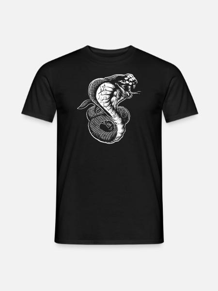 Kobra - Männer T-Shirt - Schwarz