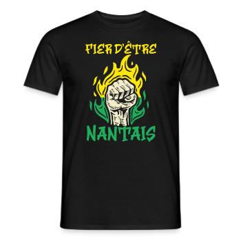 Nantes Stolz darauf, Nantes Geschenkidee zu sein - Männer T-Shirt - Schwarz - Vorne - AI Model Male 178 light (178cm)