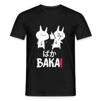 Baka Japanischer Anime-Liebhaber Manga-Leser Otaku - Männer T-Shirt - Schwarz - Vorne - AI Model Male 178 light (178cm)