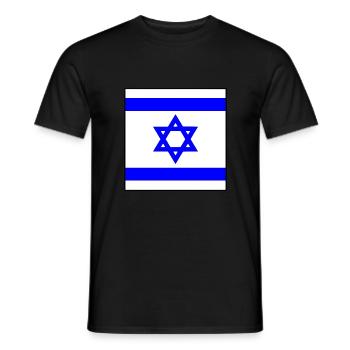 Israel - Men's T-Shirt - black - Front - AI Model Male 178 light (178cm)