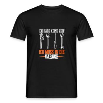Werkstatt Schrauben Garage Tuner Schrauber - Männer T-Shirt - Schwarz - Vorne - AI Model Male 178 light (178cm)