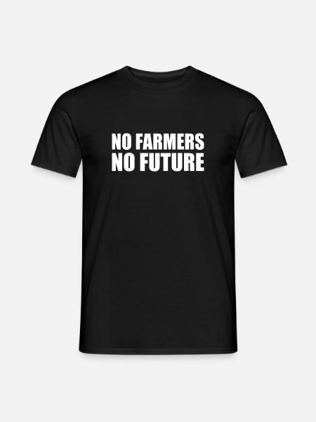 no farmers no future - Men's T-Shirt - black