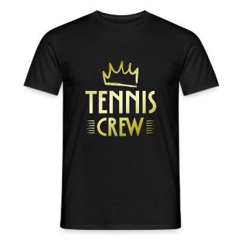 Équipe de tennis - T-shirt homme - noir - Devant - AI Model Male 178 light (178cm)