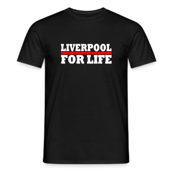 LIVERPOOL - Men's T-Shirt - black - Front - AI Model Male 178 light (178cm)
