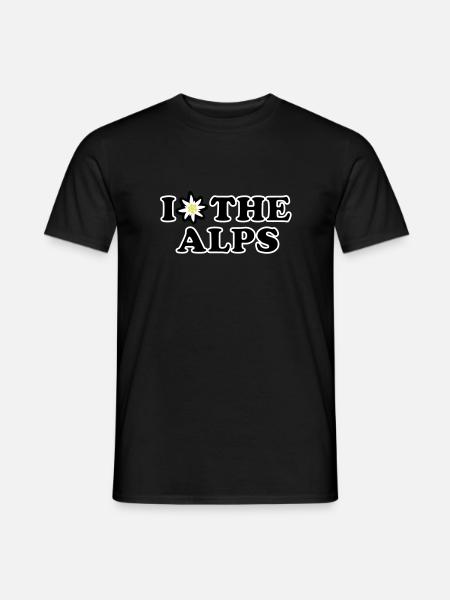 I love the Alps - Men's T-Shirt - black