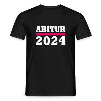 Abitur 2024 - Männer T-Shirt - Schwarz - Vorne - AI Model Male 178 light (178cm)