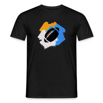 Rugby - Männer T-Shirt - Schwarz - Vorne - AI Model Male 178 light (178cm)