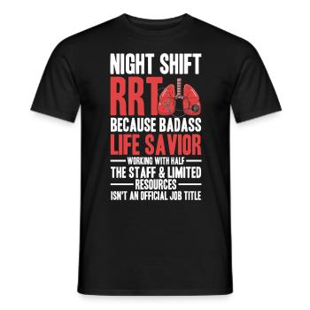 Atemtherapeut Geschenke | Atemtherapeuten Arzt - Männer T-Shirt - Schwarz - Vorne - AI Model Male 178 light (178cm)
