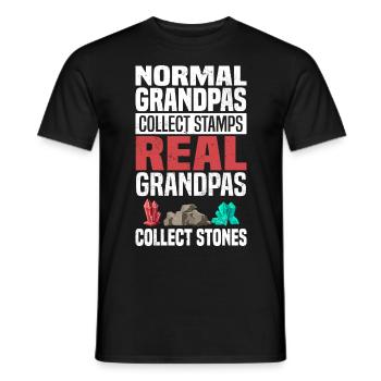 Steine Sammeln | Steinsammler Geologe Geschenkidee - Männer T-Shirt - Schwarz - Vorne - AI Model Male 178 light (178cm)