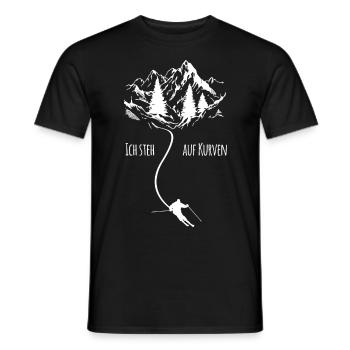 Skifahrer - Apres ski - Männer T-Shirt - Schwarz - Vorne - AI Model Male 178 light (178cm)