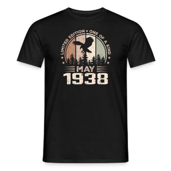 Unvergleichlich seit Mai 1938, 86. Jahrestag - Männer T-Shirt - Schwarz - Vorne - AI Model Male 178 light (178cm)