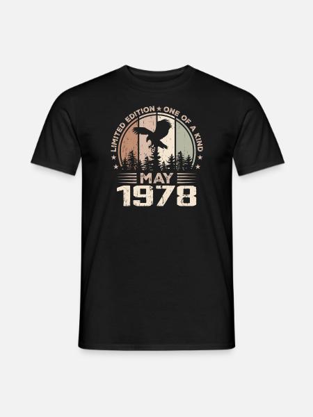 Unvergleichlich seit Mai 1978, 46. Jahrestag - Männer T-Shirt - Schwarz