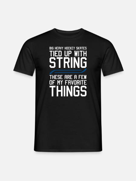Hockey Skates Favorite Things - Men's T-Shirt - black