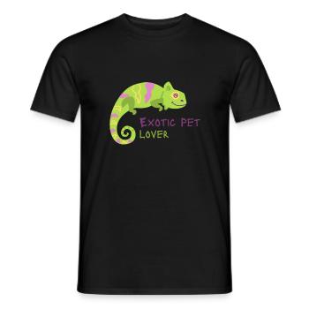 Amoureux des animaux exotiques - T-shirt homme - noir - Devant - AI Model Male 178 light (178cm)