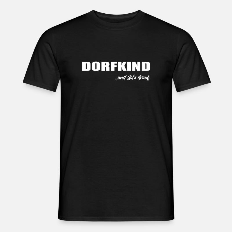 Dorfkind - Männer T-Shirt - Schwarz
