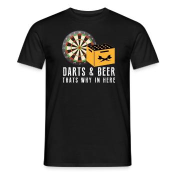 Darts Evolution Dart Sport Bullseye fun geschenk - Männer T-Shirt - Schwarz - Vorne - AI Model Male 178 light (178cm)
