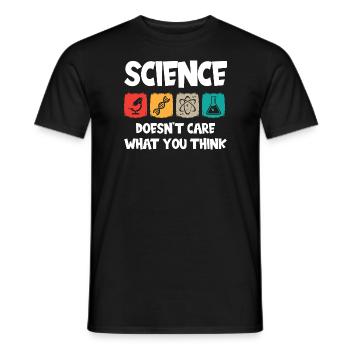Science - Men's T-Shirt - black - Front - AI Model Male 178 light (178cm)