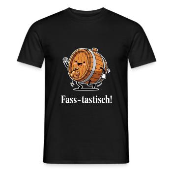 Barrel-tastic ! - Men's T-Shirt - black - Front - AI Model Male 178 light (178cm)
