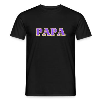 dad - Men's T-Shirt - black - Front - AI Model Male 178 light (178cm)