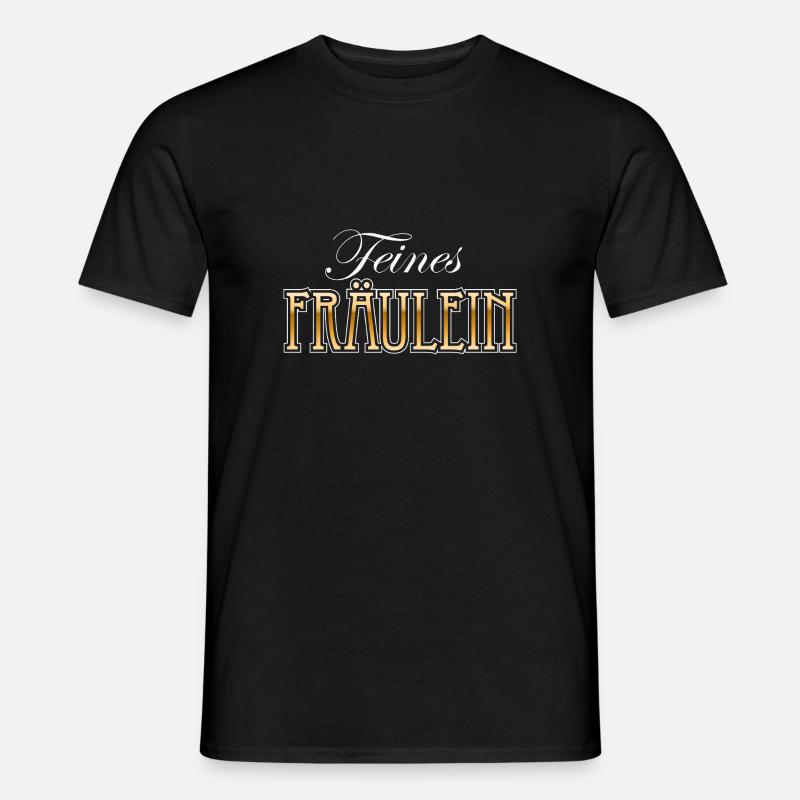Feines Fräulein - Männer T-Shirt - Schwarz
