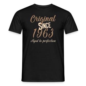 Original since 1963 aged to perfection - T-shirt homme - noir - Devant - AI Model Male 178 light (178cm)