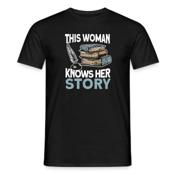 Schriftsteller Autor - Männer T-Shirt - Schwarz - Vorne - AI Model Male 178 light (178cm)