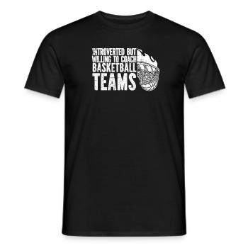 Basketballtrainer Basketball Trainer Coach - Männer T-Shirt - Schwarz - Vorne - AI Model Male 178 light (178cm)
